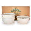 Set of 4 Rolled Rim Bowls, Cream Set of 4 Rolled Rim Bowls, Cream