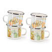 Golden Rabbit Set Of 4 Peter & The Watering Can Child Mugs