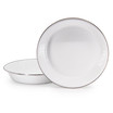 Golden Rabbit Solid White Pie Plate