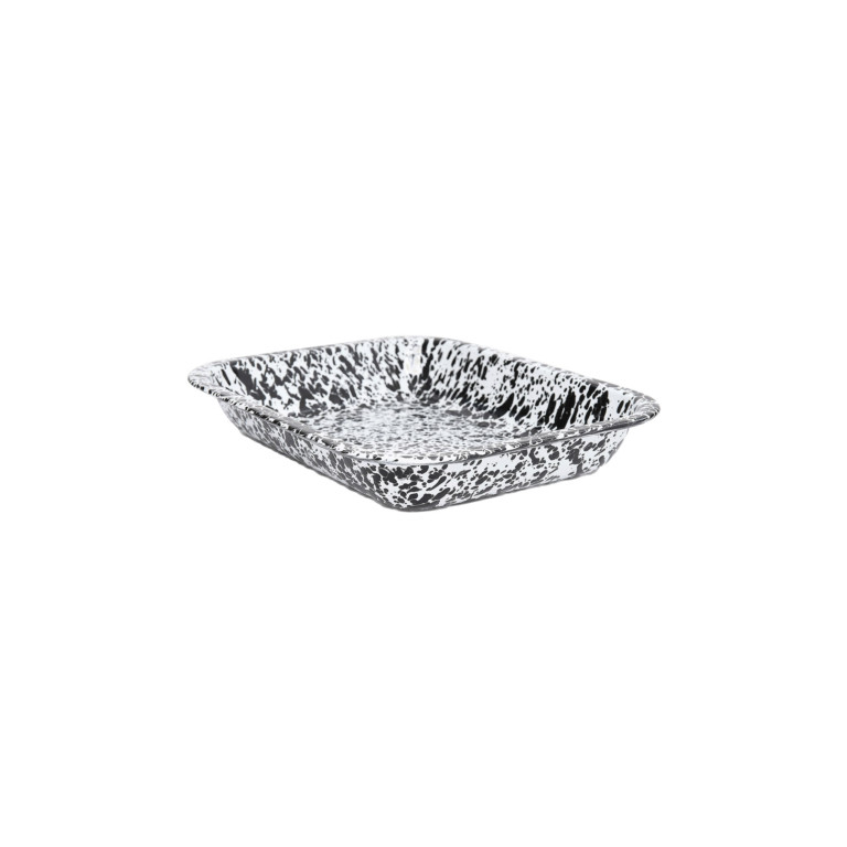 Splatter Small Open Roaster - Red or Black