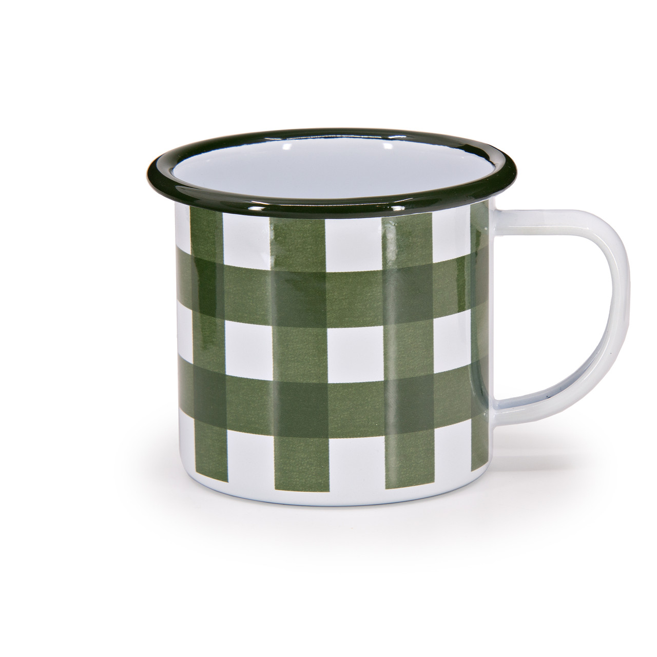 Max Humphrey x CCH Gingham 12 oz Mugs – Stylish Enamelware Mugs