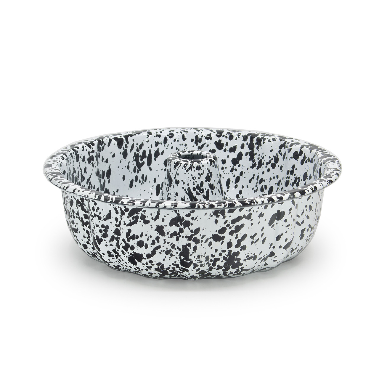 Blue Splatter Bundt Pan