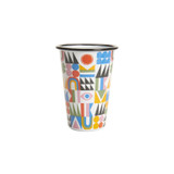 Lisa Congdon x CCH Bright Side 14 oz Tumbler, Black Rim