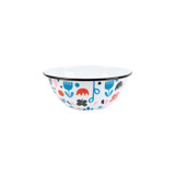 Lisa Congdon x CCH Black Tulip Small Serving Bowl, Black Rim