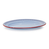 Mur by Ayca x CCH Anchovies Small 14 inch Oval Tray, Red Rim