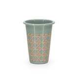 Domino x CCH Wicker 14 oz Tumblers, Set of 4 Domino x CCH Wicker 14 oz Tumblers, Set of 4