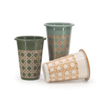 Domino x CCH Wicker 14 oz Tumblers, Set of 4 Domino x CCH Wicker 14 oz Tumblers, Set of 4