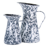 Golden Rabbit Swirl Medium Pitcher, Grey