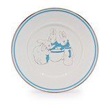 Golden Rabbit Set Of 4 Boy Bunnies Child Plates