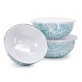 Golden Rabbit Swirl Covered Multi-Purpose Bowl Set