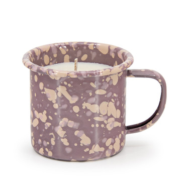 Smashing Pumpkin Enamel Mug 9oz Soy Candle, Turquoise | Enamelware