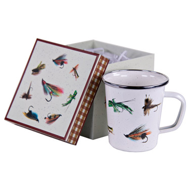 Golden Rabbit Fishing Fly 16 oz Latte Mug Gift Box