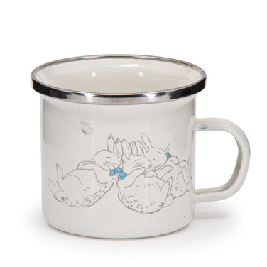 Golden Rabbit Set Of 4 Boy Bunnies Child Mugs