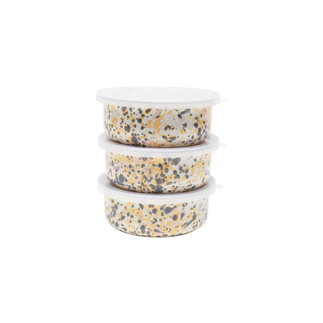 Splatter 3-Piece Storage Bowl Set in Pink main image 1