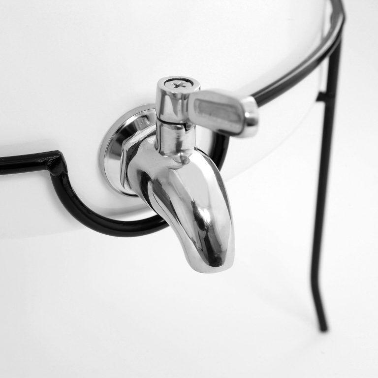 Vintage Beverage Dispenser with Stand - Thumbnail 4