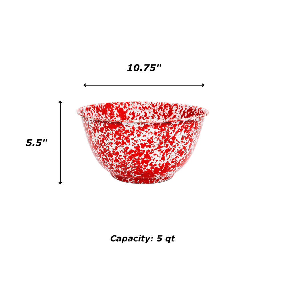 Crow Canyon Home Splatter Salad Bowl - Thumbnail 4