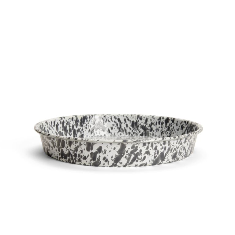 Splatter Cocktail Tray/Deep Dish Pizza Pan | Enamelware by Crow Canyon