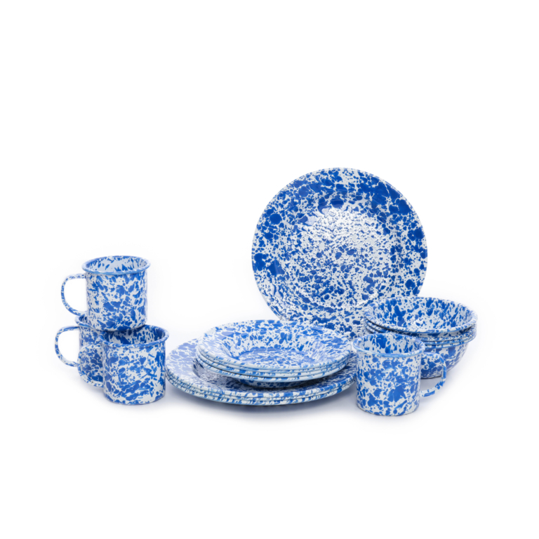 Crow Canyon Enamelware Splatter 16 Piece Dinnerware Set - Thumbnail 3