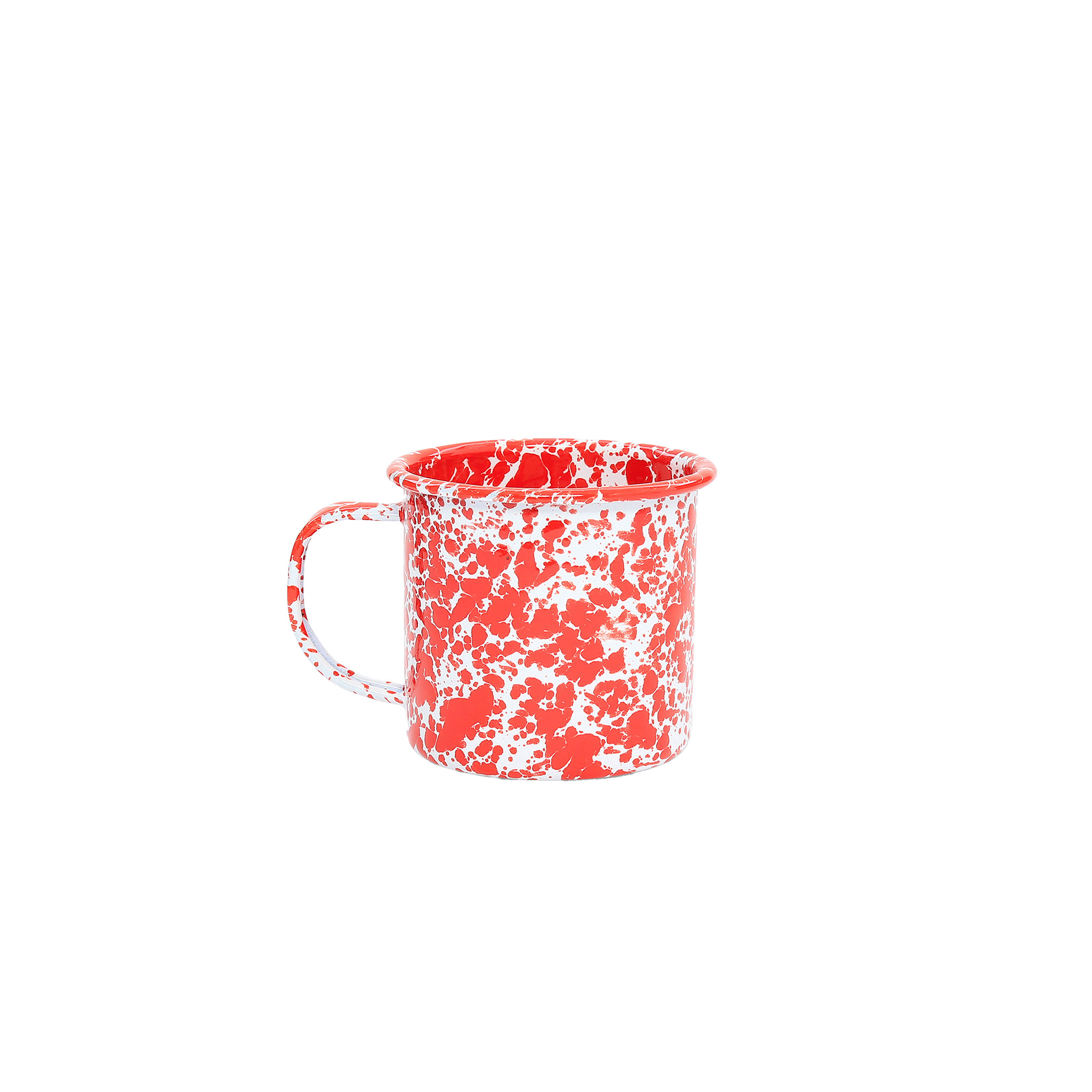 Splatter 12 oz Mugs, Set of 4 | Enamelware by Crow Canyon