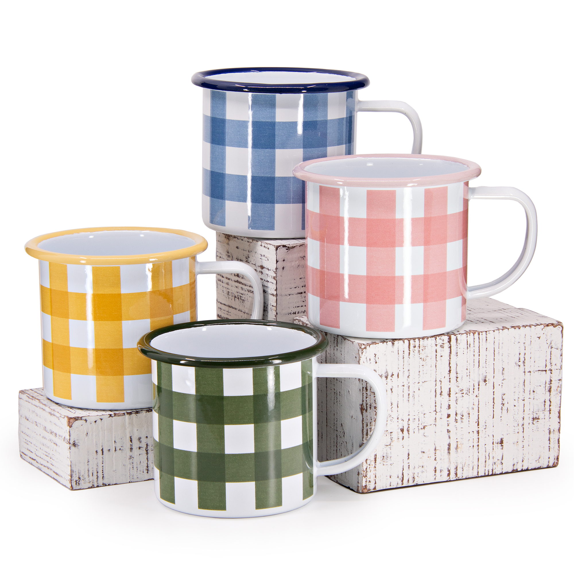 CONFUSE デモテープ　swankys GISM Max Humphrey x CCH Set of 4 Gingham 12 oz Mugs, Mixed - Crow
