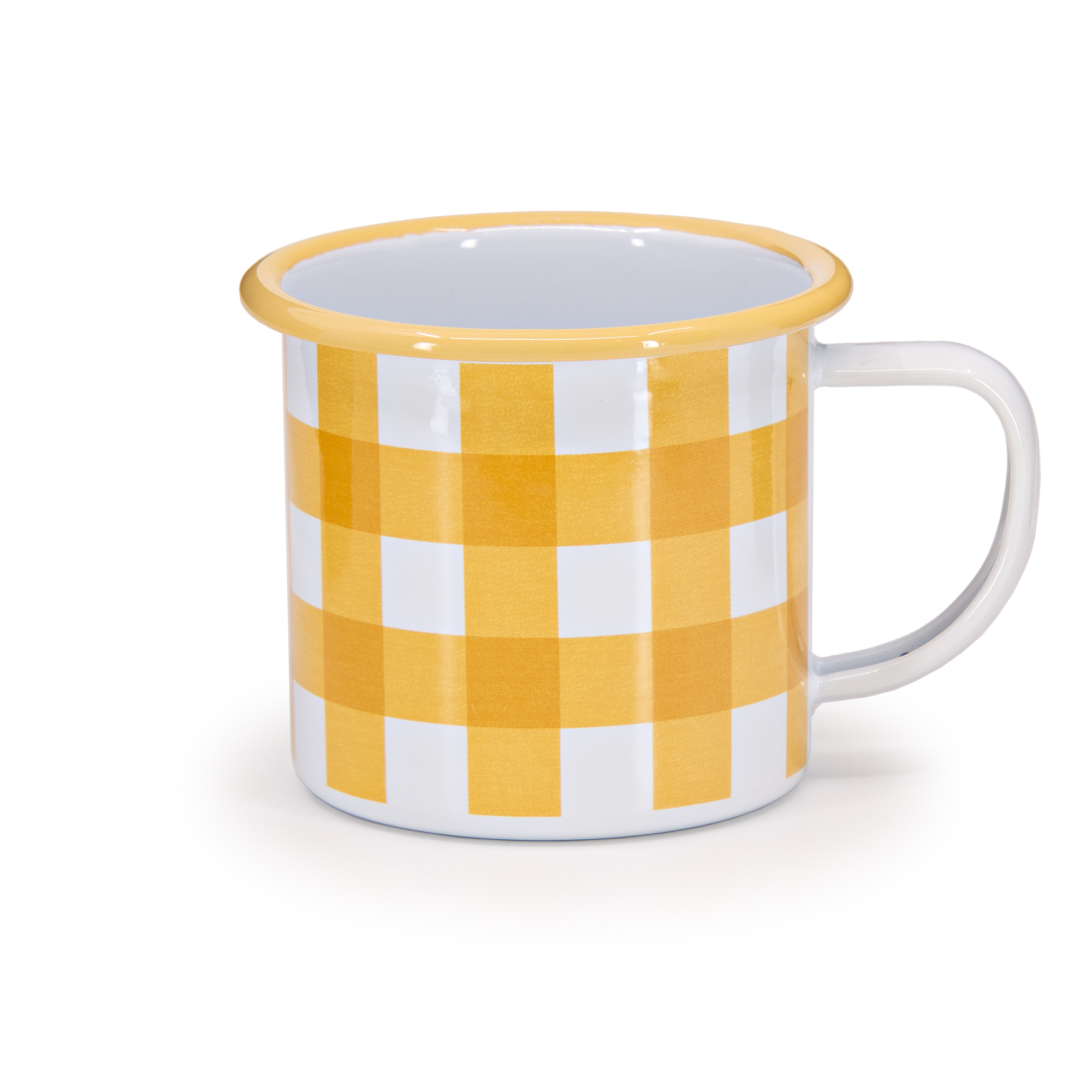 Max Humphrey x CCH Gingham 12 oz Mugs – Stylish Enamelware Mugs