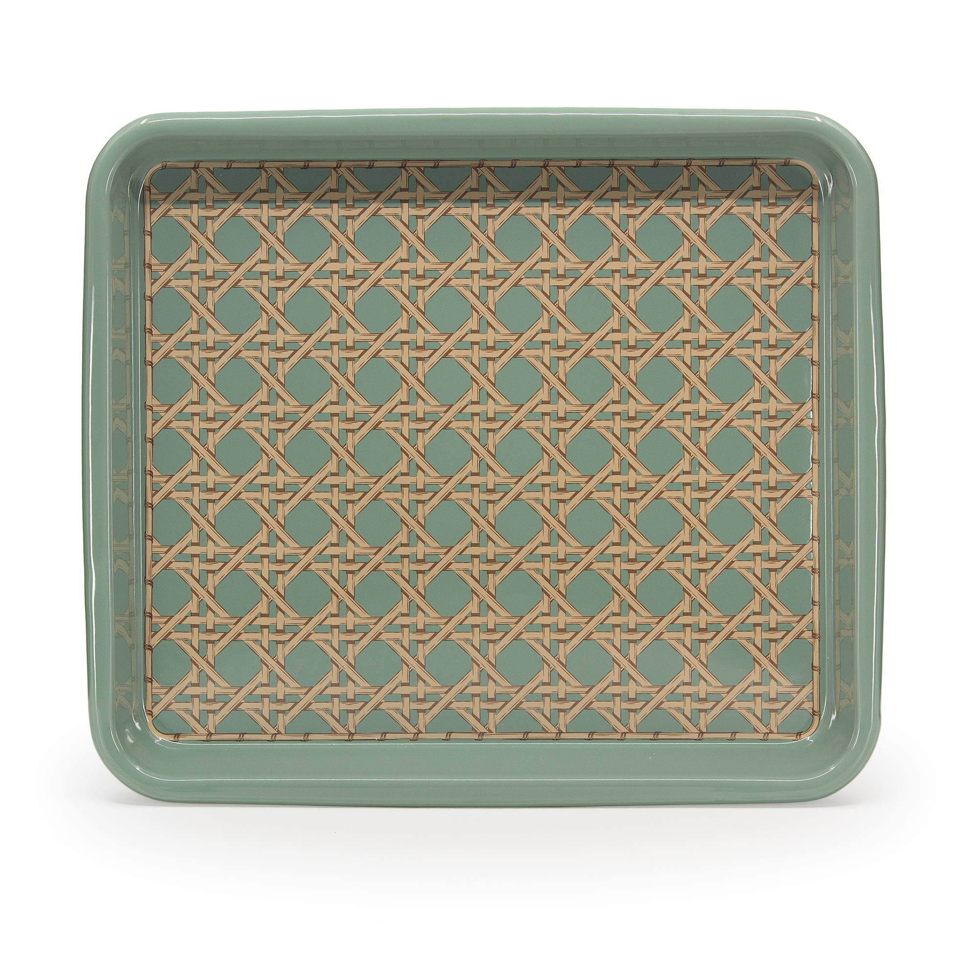 Domino x CCH Wicker Medium Rectangle Tray - Crow Canyon Home