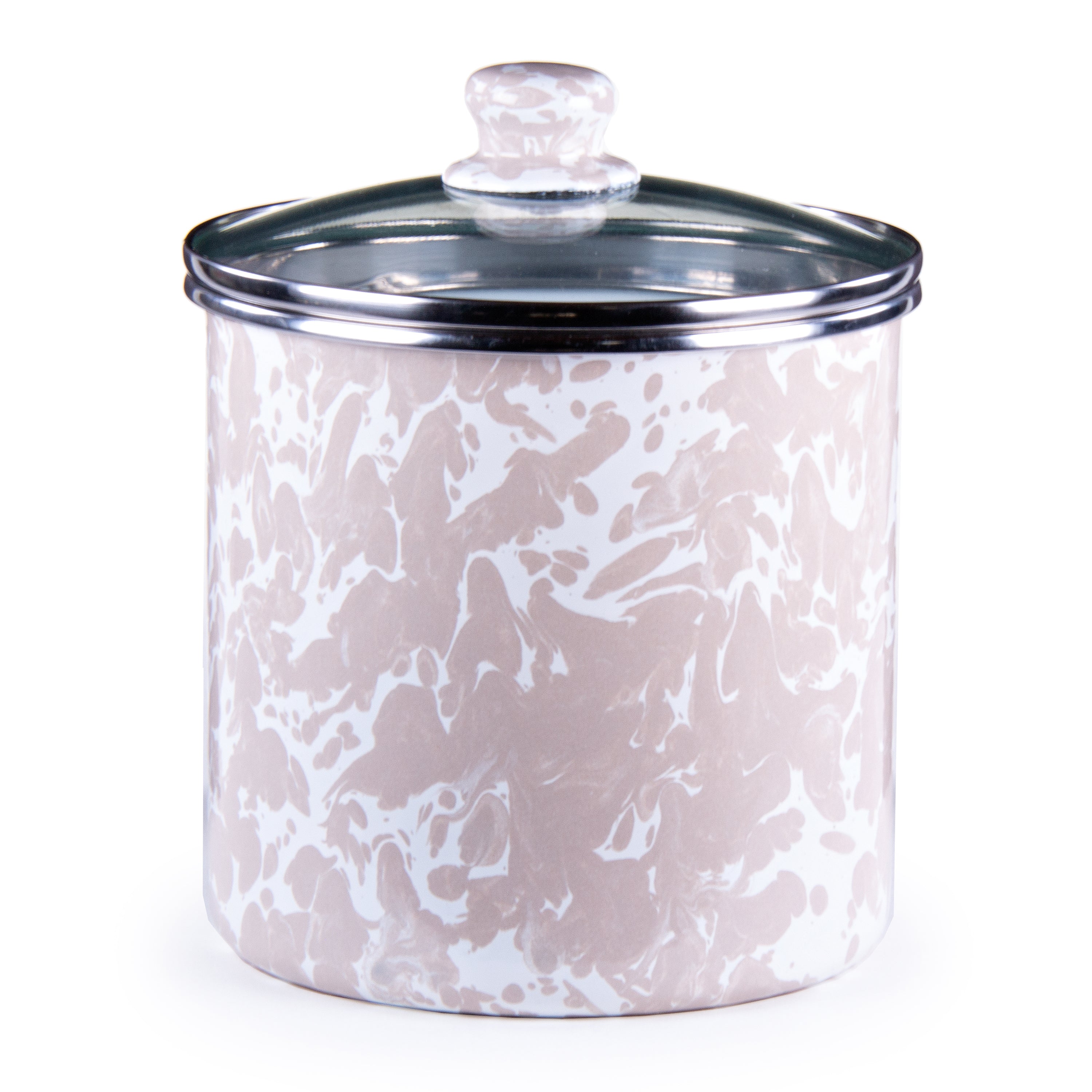 Golden Rabbit Swirl Canister - Crow Canyon Home