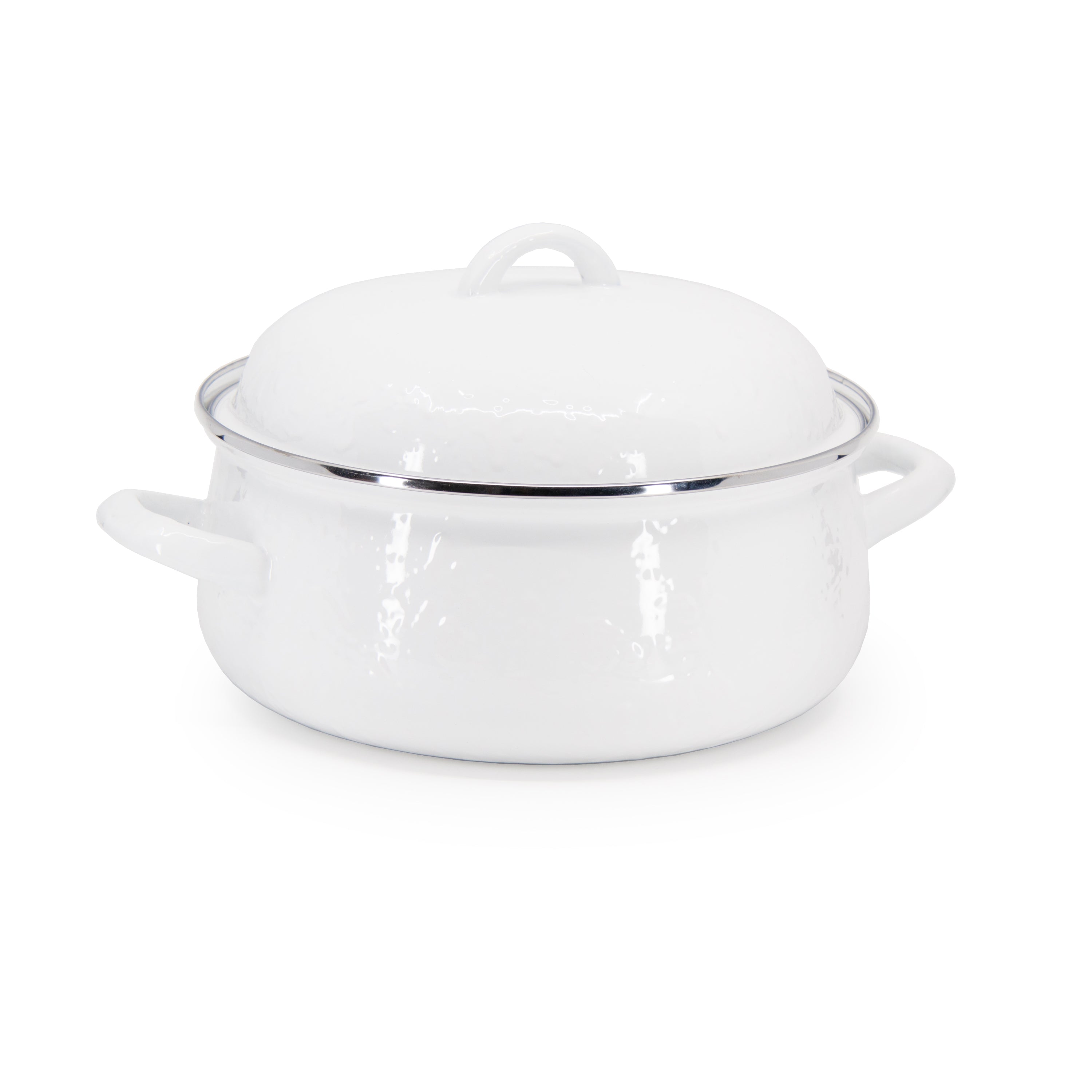 Golden Rabbit Solid White Dutch Oven - Crow Canyon Home