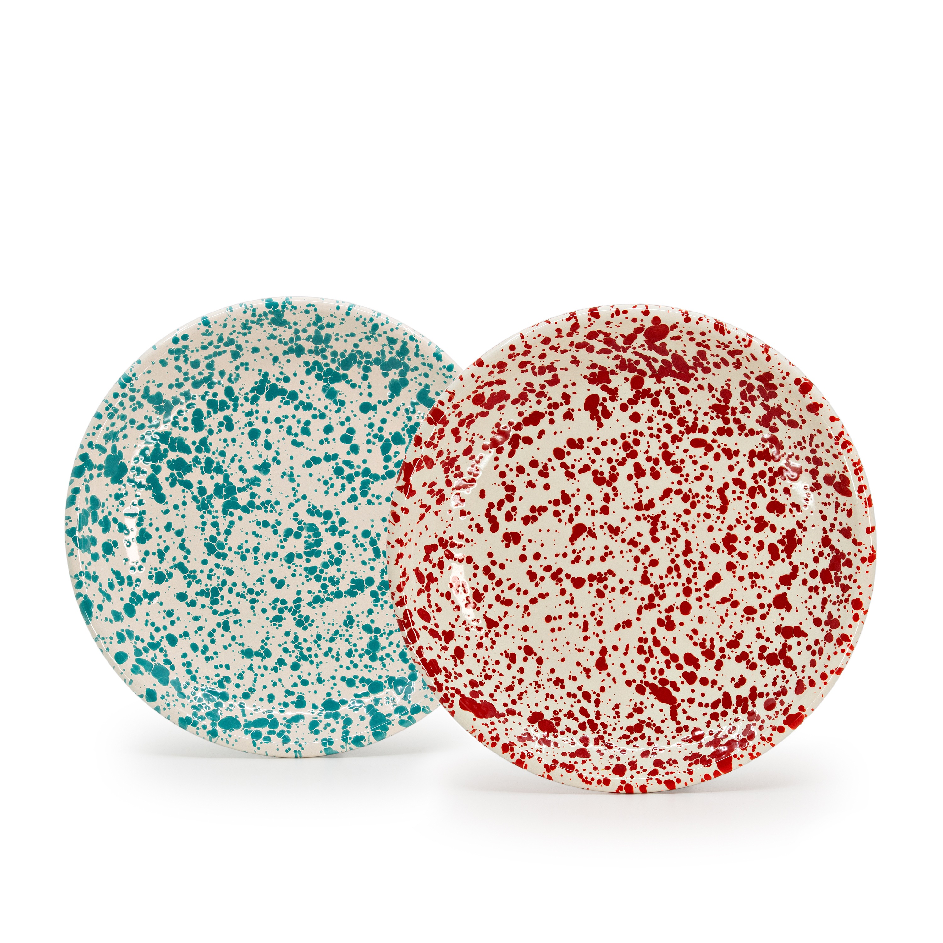 ケンティッシュロッケリー　16cm plates Dan Pelosi x CCH Splatter Coupe Dinner Plates, Set of 2 - Crow