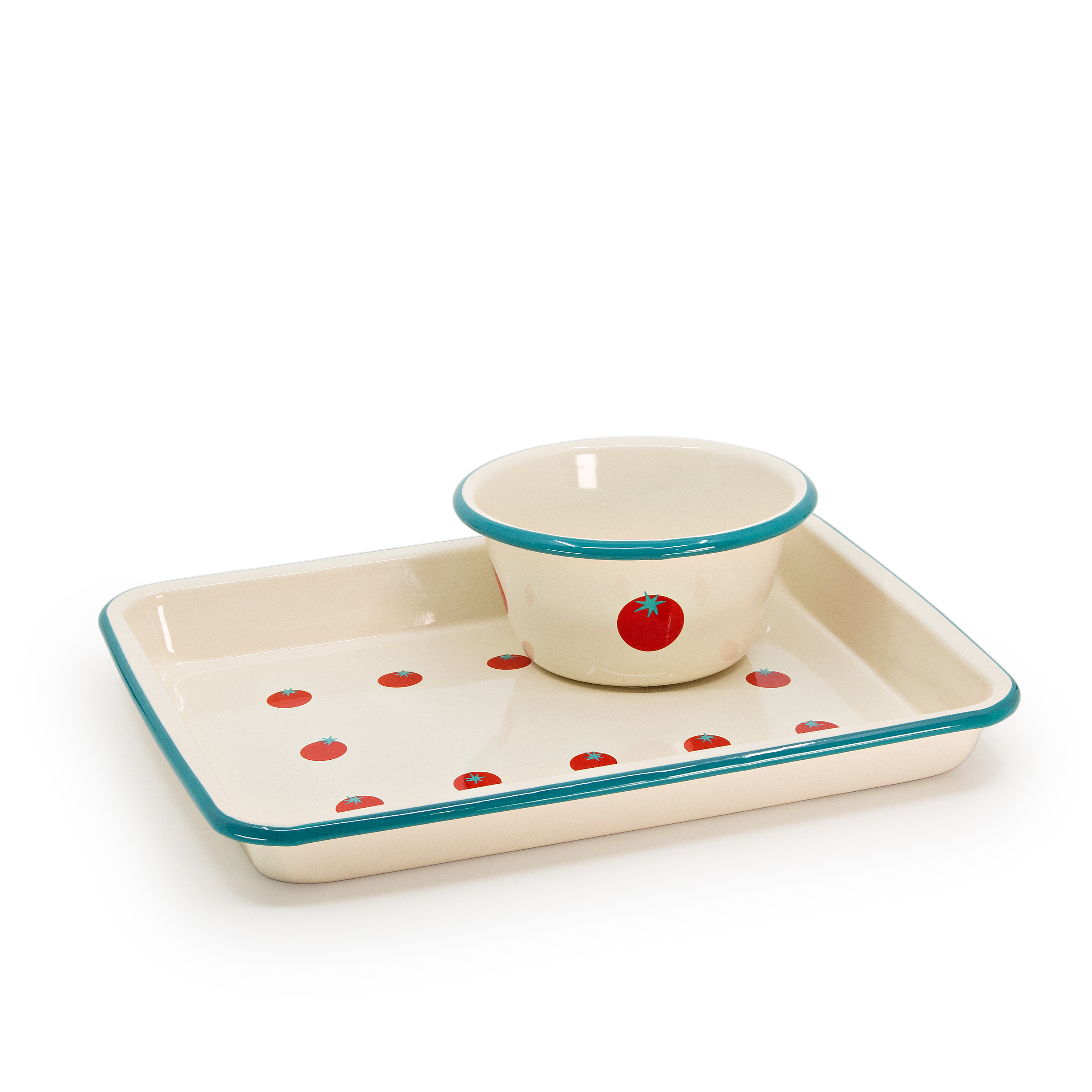 Dan Pelosi x CCH Tomato Small Rectangle Tray - Crow Canyon Home