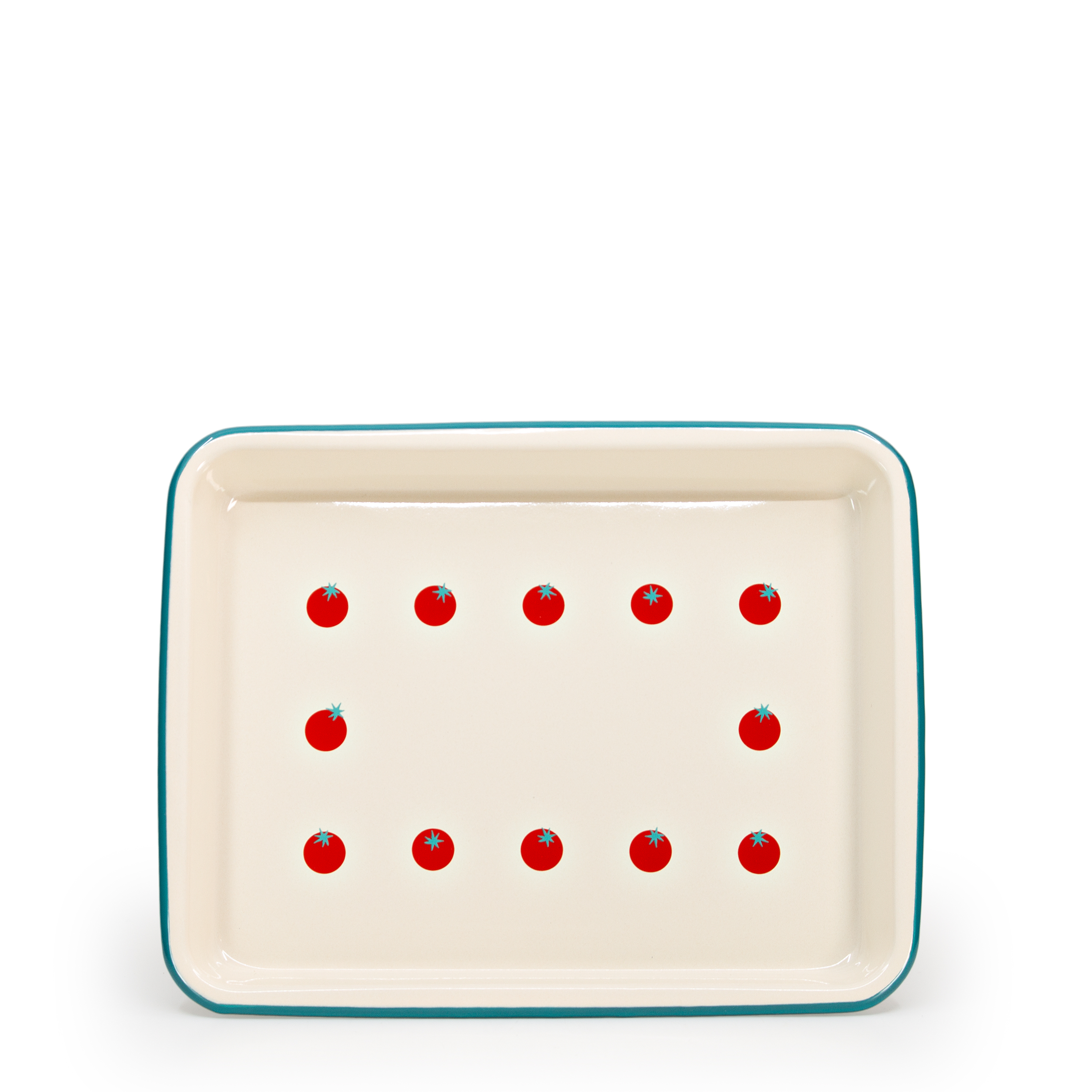 Dan Pelosi x CCH Tomato Small Rectangle Tray - Crow Canyon Home