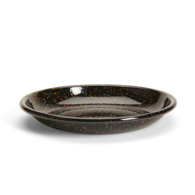 Rainbow Falls Coupe Dinner Plates, Set of 4 (Black)