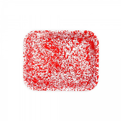 Splatter Large Open Roaster (red)