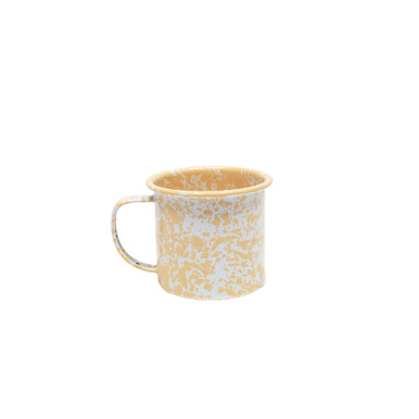 Splatter 12 oz Mugs, Set of 4- Navy and Cream