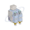 H202 Reduced Cavity Dual Module Gun, direct replacement for Nordson 8505954. HMSC configured part number HMS-BC-210423000, configuration BCM-CBRC-016-02-A-CA-038-T-RB-XXXX-N0-3