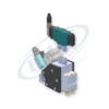 Dual Module Miniature Gun, direct replacement for Nordson 8529386. HMSC configured part number HMS-MB-250122220, configuration MB2-NC-012-02-A-CA-016-F-LS-SP-F0-3