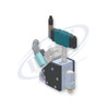 Single Module Miniature Gun, direct replacement for Nordson 8527725. HMSC configured part number HMS-MB-150122222, configuration MB2-NC-012-01-A-IA-000-F-LB-SP-F4-3