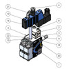 Replacement for Nordson® ClassicBlue Style Dual Module Gun 8504842