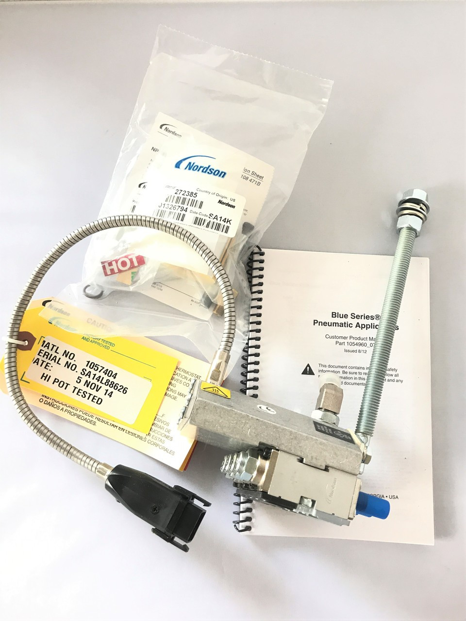 New Original Nordson® 1057404 Gun, SolidBlue®, S-4-LP-T,.88C,CA (1057404)