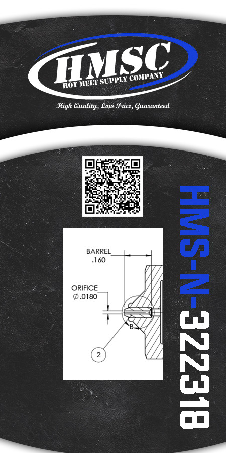 Replacement .018 Nozzle for Nordson® 322318
