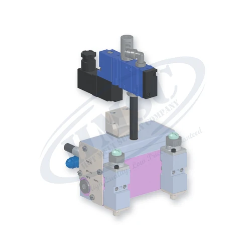 H202 Style Dual Module Gun, direct replacement for Nordson 8519298. HMSC configured part number HMS-BC-211010123, configuration BCM-CBST-STD-02-A-CA-090-T-LB-3A1A-F9-3