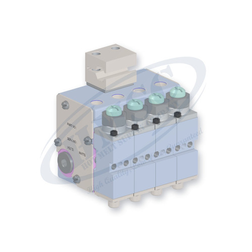 H204 Style 4 Module Gun, direct replacement for Nordson 8505950. HMSC configured part number HMS-BC-410810000, configuration BCM-CBST-STD-04-A-IA-022-022-022-T-RB-XXXX-N0-3