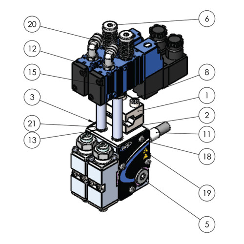 Replacement for Nordson® 1120413, Miniblue II Dual Module Low