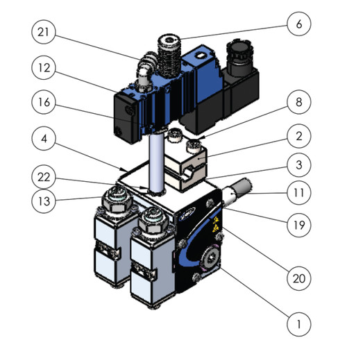 Replacement for Nordson® 809558 / 8504843,  Hot Melt Gun