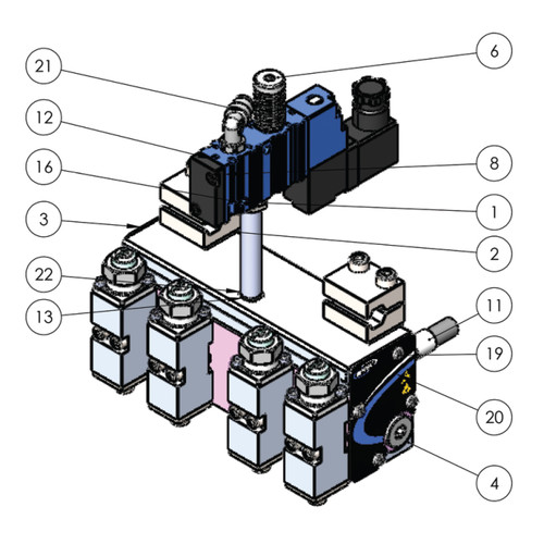 Replacement for Nordson® 274609 / 8504851,  Hot Melt Gun