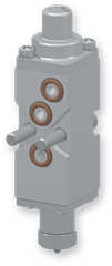 H200 NC2 AOAC module, back view with three ports