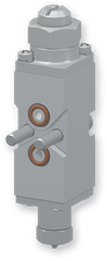 H200 NC2 AOSC module, back view with two ports