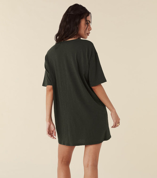 DAYDREAM TEE DRESS - CHARCOAL