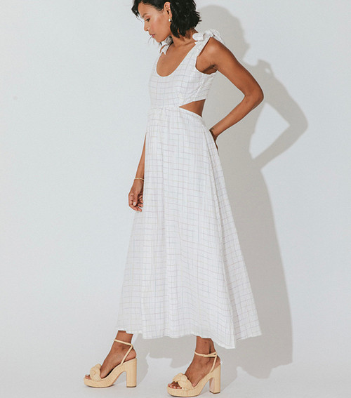 JAYLIN MIDI DRESS - RANBOW CHECK