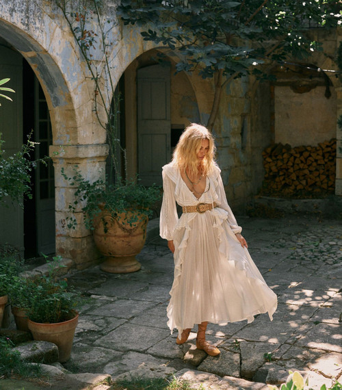 FLEUR LACE GOWN - WHITE